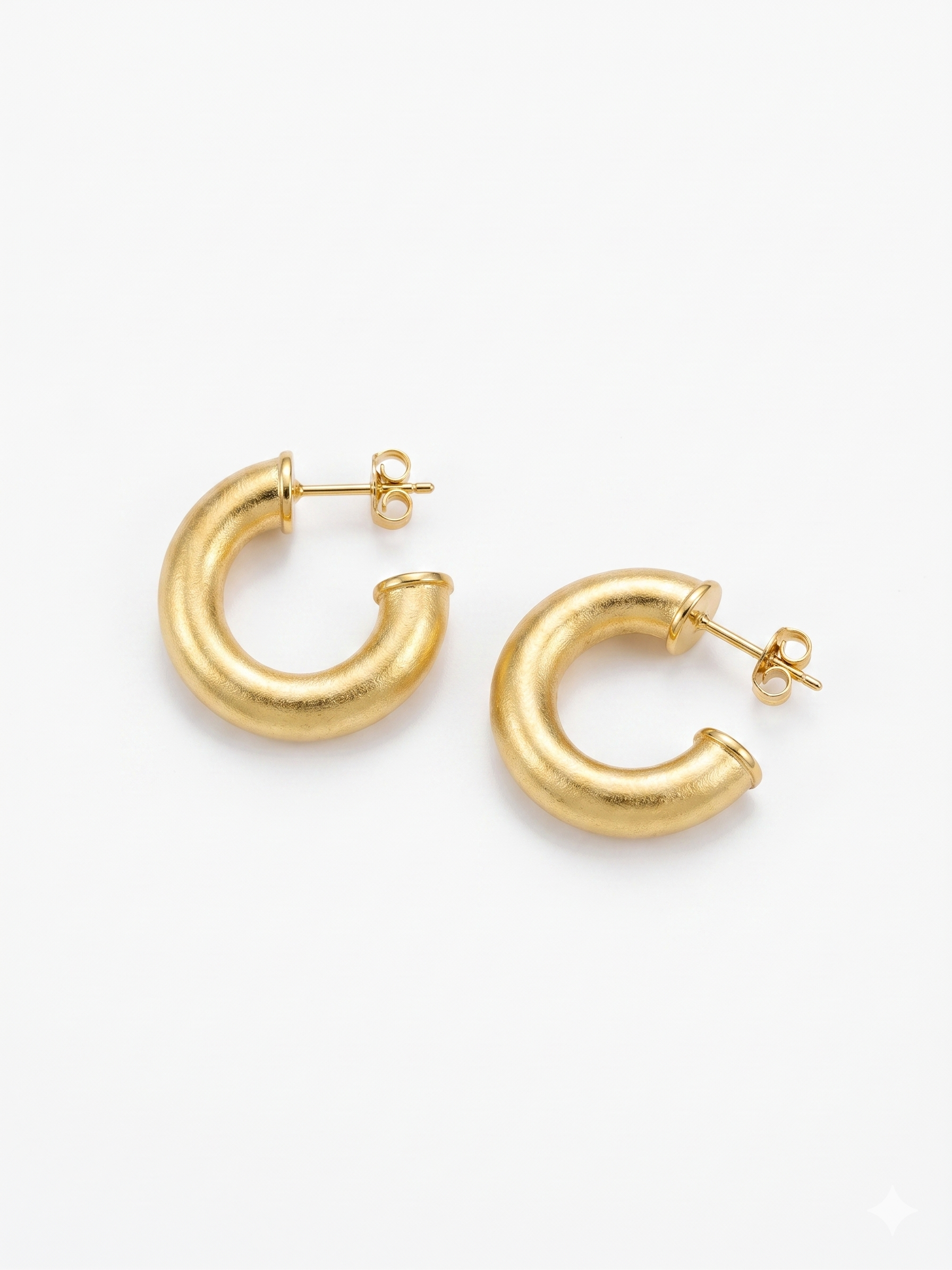 Aros Argolla Enchape Oro Satinada 2.5 cms