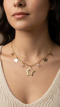 Collar Estrellas y Cristales