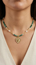 Collar Ágatas verde