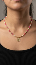 Collar Ágatas Rosa