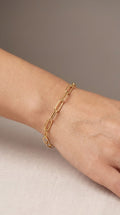 Pulsera Eslabones Enchape Oro