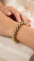 Pulsera Balines grandes Enchape Oro