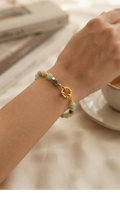 Pulsera Piedra Amazonita y Timón