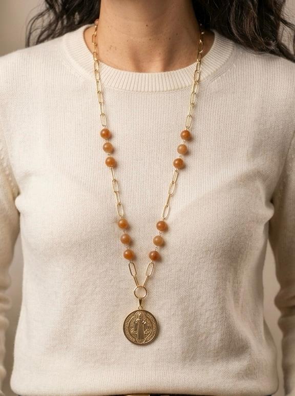 Collar Largo San Benito Enchape Oro