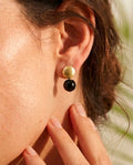 Aro Onix Negro Enchape Oro