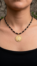 Collar Cristales y Virgen Redonda Circones