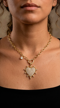 Collar  Corazón Microcircones